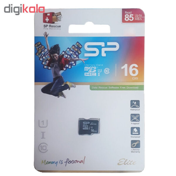 مموری میکرو سیلیکون پاور  Color Elite کلاس 10  UHS-I U1   16G